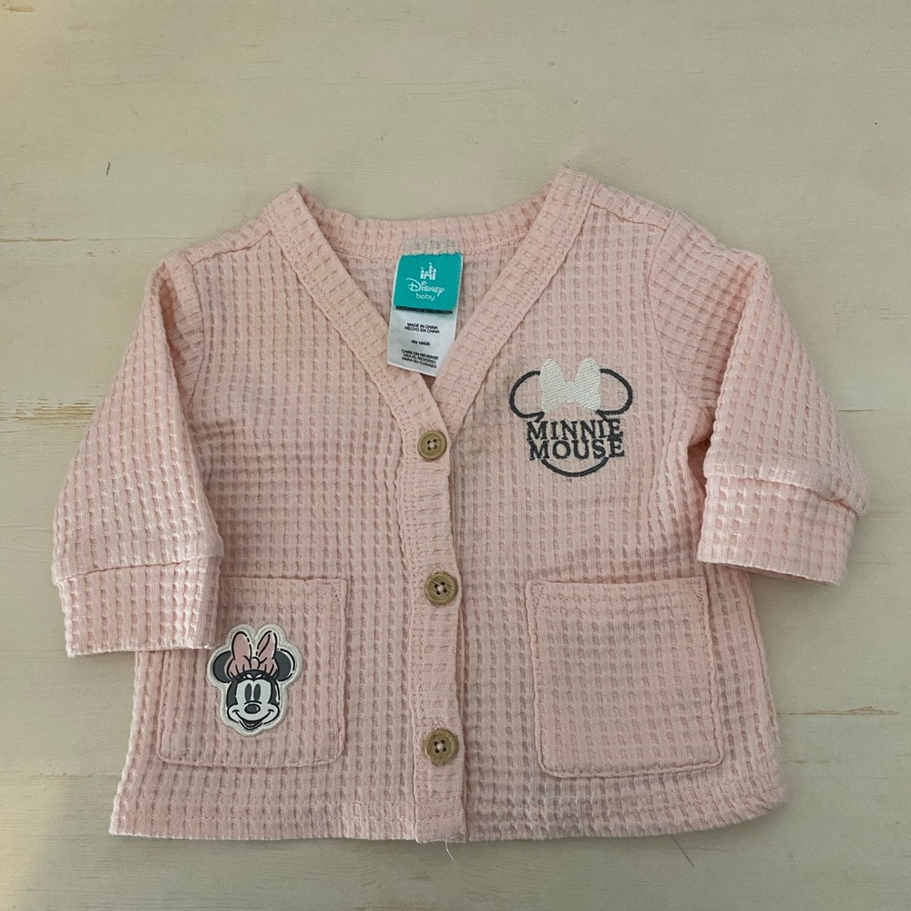 Disney Minnie Mouse Light Pink Knit Sweater